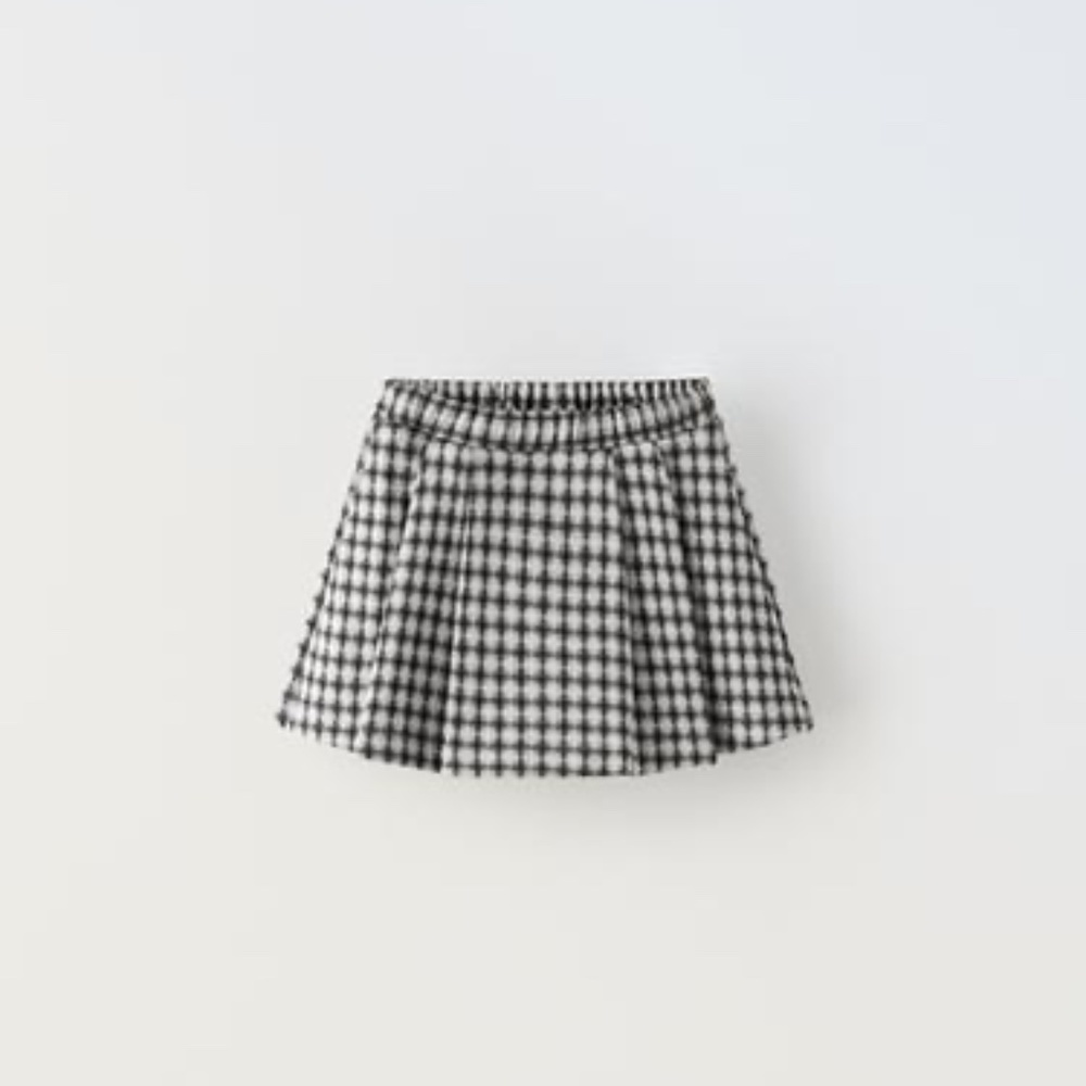 Zara Checkered Skort 4T NWT